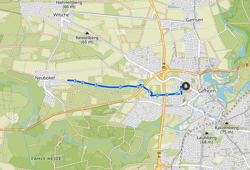 Strecke Friedhofslauf